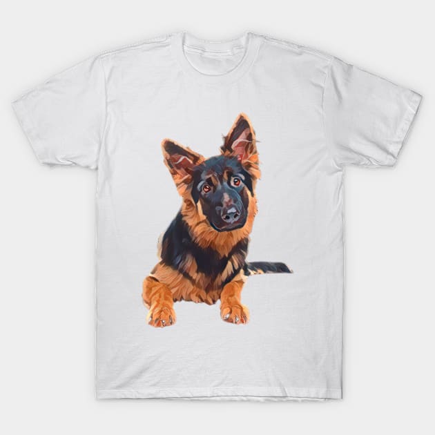 Good Boi (German Shepherd) T-Shirt by Dr. Rob's Mean Meme Machine